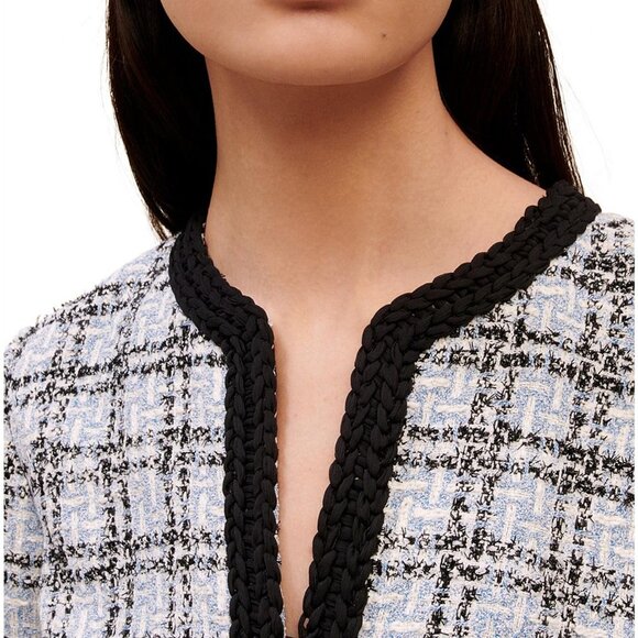 maje Rizuli Plaid Tweed Mini Dress - Picture 4 of 5